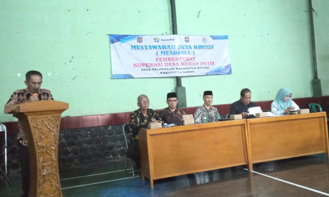 PEMBENTUKAN KOPRASI DESA MERAH PUTIH DESA TALAGASARI KECAMATAN KAWALI